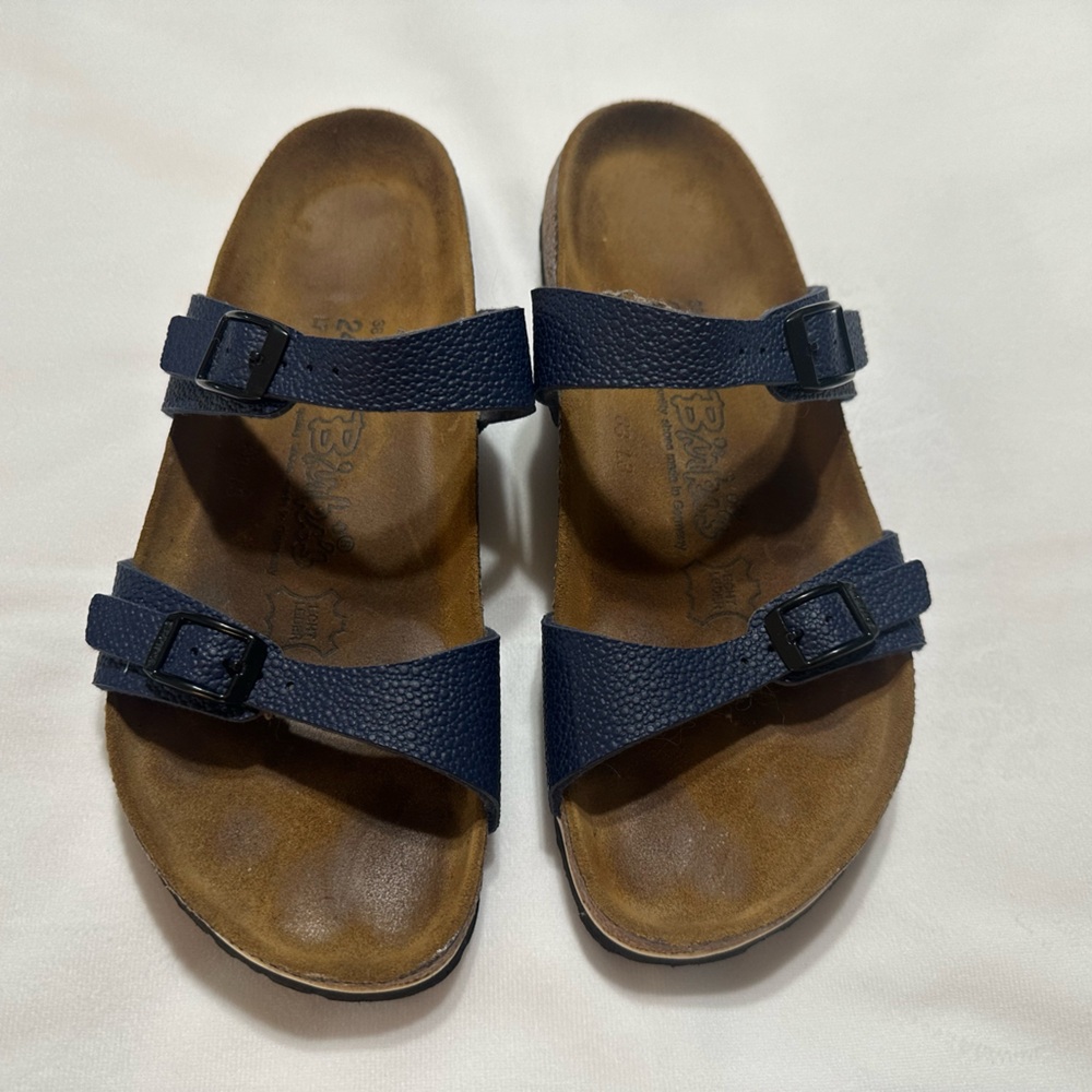 Birki’s Navy Sandals Size L7